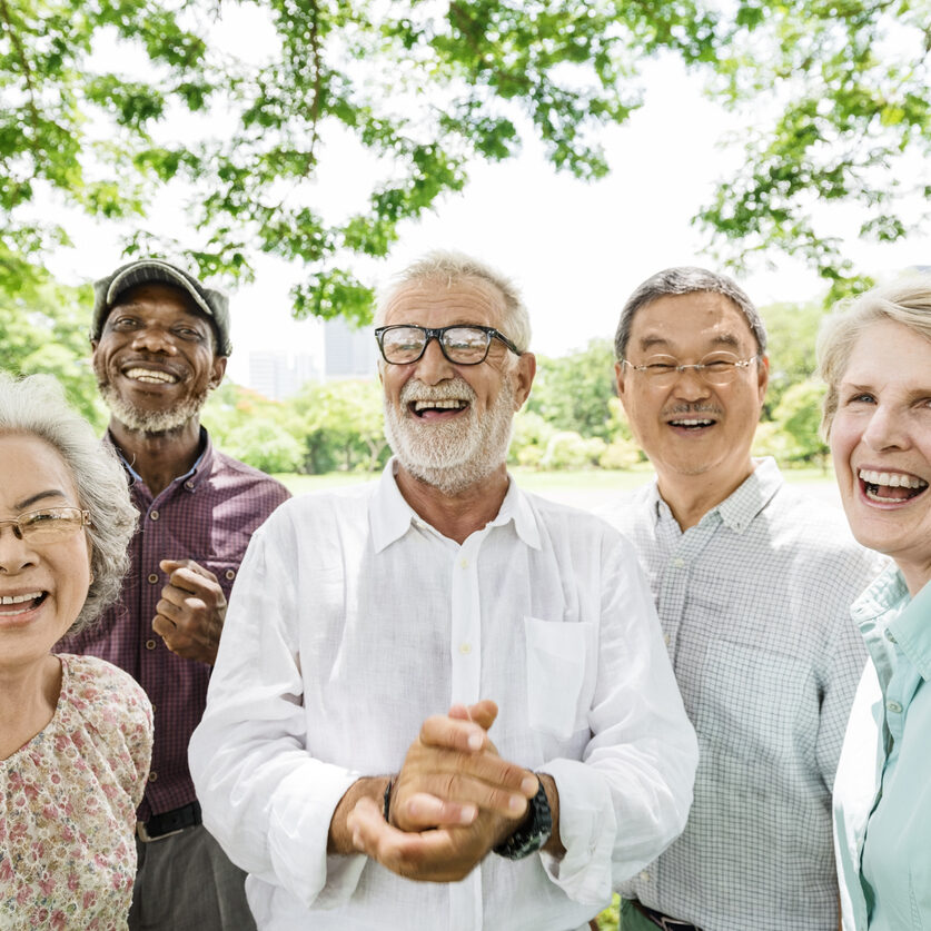 Group of Senior Retirement Friends Happiness Concept